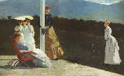 Winslow Homer The Croquet Match (mk44) oil on canvas